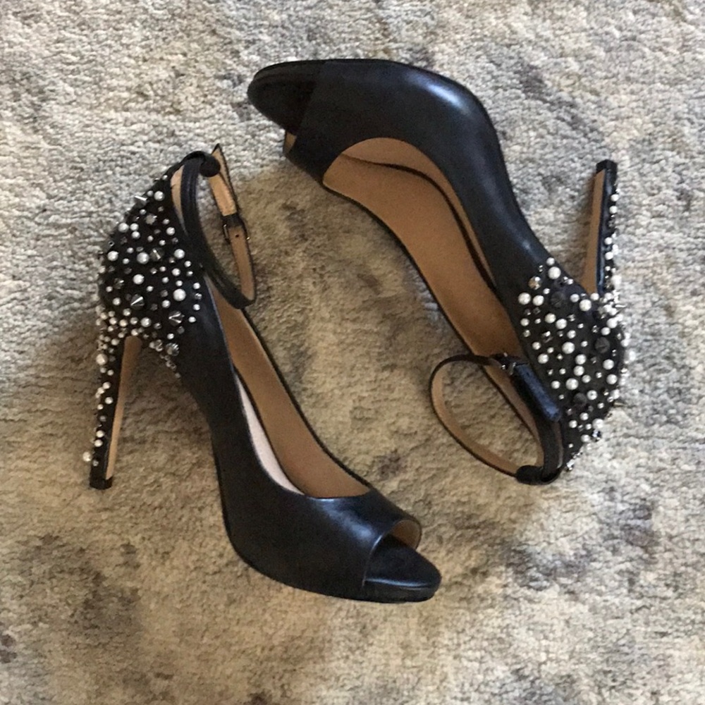Gianni Bini Naraa Studded Ankle Strap Pumps